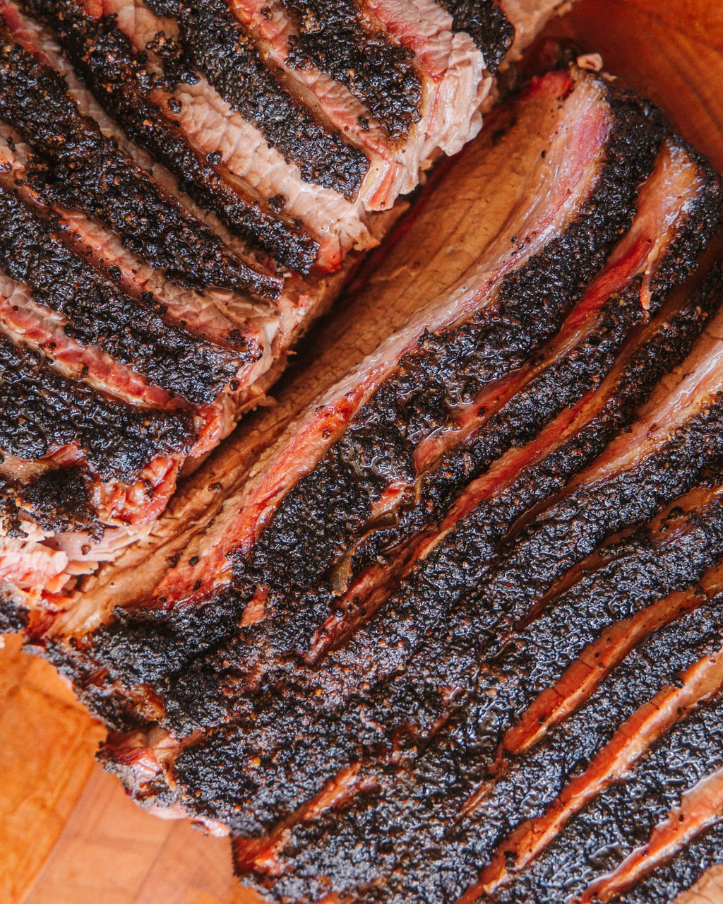 A pound of sliced prime brisket